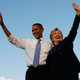 Back in the day when then-Democratic presidential nominee Barack Obama was on campaign trail with then-Sen. Hillary Clinton (D-N.Y.) at a campaign rally in Orlando, Fla., on Oct. 20, 2008
Joe Raedle/Getty Images